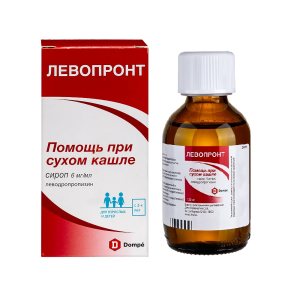 Купить: Левопронт 0,006 г/мл 120 мл сироп флакон