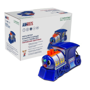 Купить: Amrus AMNB-502 ингалятор компрессорный для детей паровозик здоровья