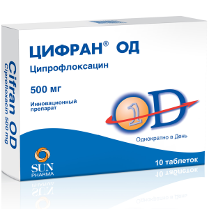 Купить: Цифран ОД 500 мг 10 шт таблетки с пролонгированным высвобождением покрытые пленочной оболочкой