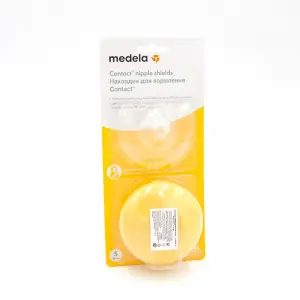 Купить Medela Contact 2 шт накладка на грудь силиконовая размер S