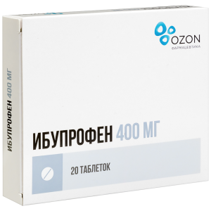 Купить: Ибупрофен 400 мг 20 шт таблетки покрытые пленочной оболочкой