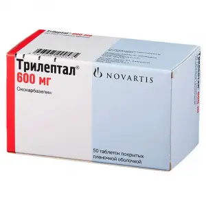 Купить Трилептал 600 мг 50 шт таблетки покрытые пленочной оболочкой