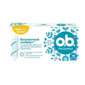 Купить: o.b. ProComfort 16 шт тампоны нормал