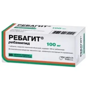 Купить Ребагит 100 мг 90 шт таблетки покрытые пленочной оболочкой