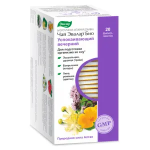 Купить Эвалар Био Успокаивающий Вечерний 2 г 20 шт