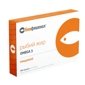 Купить: Рыбий Жир пищевой 300 мг 100 шт капсулы
