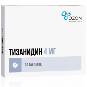 Купить: Тизанидин 4 мг 30 шт таблетки