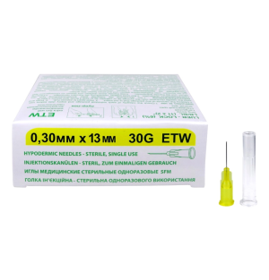 Купить: SFM 50 шт иглы медицинские стерильные одноразовые 30G (0,3 мм х 13 мм)