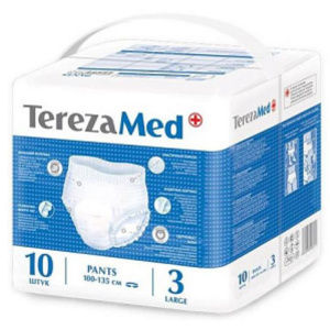 Купить: TerezaMed 10 шт подгузники-трусы для взрослых размер L (100-135 см)