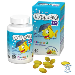 Купить: Кусалочка IQ Омега-3 60 шт капсулы