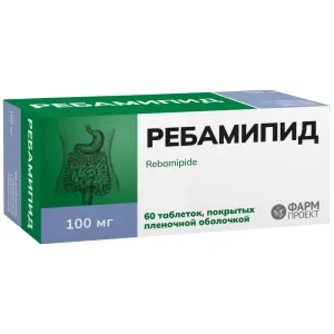 Купить Ребамипид 100 мг 60 шт таблетки покрытые пленочной оболочкой