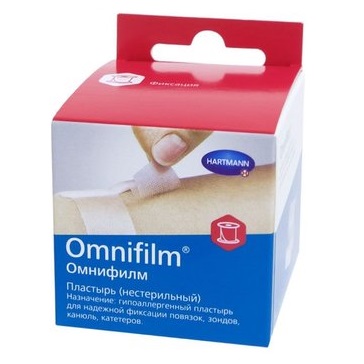 Купить Omnifilm 2,5 см x 500 см пластырь прозрачный пористая ткань