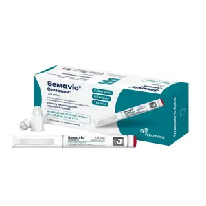 Купить Семавик 1,34 мг/мл 3 мл 1 шт раствор для подкожного введения шприц-ручка + иглы 4 шт