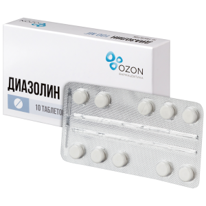 Купить: Диазолин 100 мг 10 шт таблетки