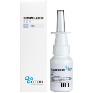 Купить: Ксилометазолин 0,05 % 10 мл спрей назальный