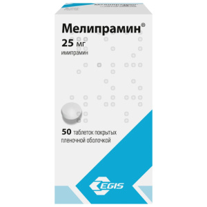 Купить: Мелипрамин 25 мг 50 шт драже