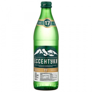 Купить: Ессентуки №17 0,5 литра вода лечебно-столовая газированная стекло