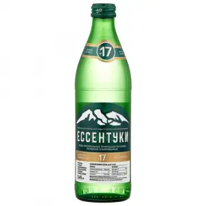 Купить Ессентуки №17 0,5 литра вода лечебно-столовая газированная стекло