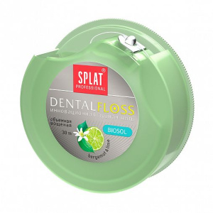 Купить: Splat Professional Dental Floss 30 м нить зубная бергамот и лайм