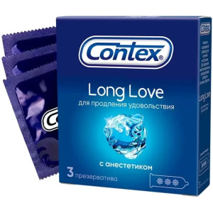 Купить: Contex Long Love 3 шт презервативы продлевающие половой акт