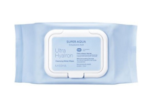 Купить: Missha Aqua Ultra Hyaluron 30 шт салфетки для умывания и снятия макияжа