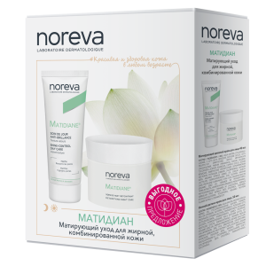 Купить: Noreva Matidiane набор для жирной и комбинированной кожи 40 мл уход матирующий дневной + 50 мл детокс-уход ночной