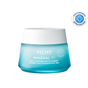 Купить: Vichy Mineral 89 50 мл гель-сорбет для лица матирующий с увлажнением для жирной и комбинированной кожи 48 мл