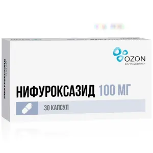 Купить Нифуроксазид 100 мг 30 шт капсулы