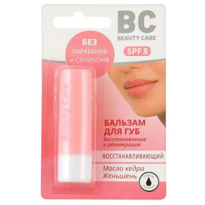 Купить: BC Beauty Care 4,5 г бальзам для губ восстанавливающий масло кедра и женьшень