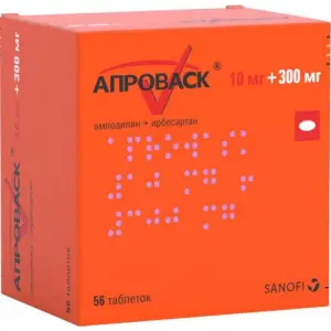 Купить Апроваск 10 мг + 300 мг 56 шт таблетки покрытые пленочной оболочкой