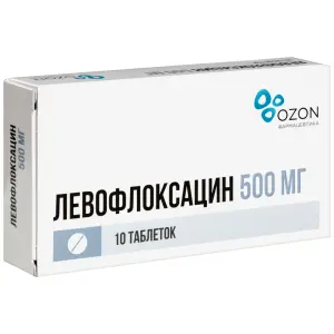 Купить Левофлоксацин 500 мг 10 шт таблетки покрытые пленочной оболочкой