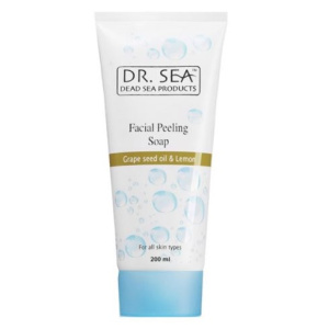 Купить: Dr.Sea 200 мл мыло-пилинг для лица для всех типов кожи масло виноградных косточек и экстрактлимона