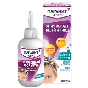 Купить: Паранит Форте Усиленная формула 100 мл шампунь + гребень