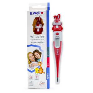 Купить: B.Well WT-06 flex 1 шт термометр медицинский электронный детский с гибким наконечником кролик