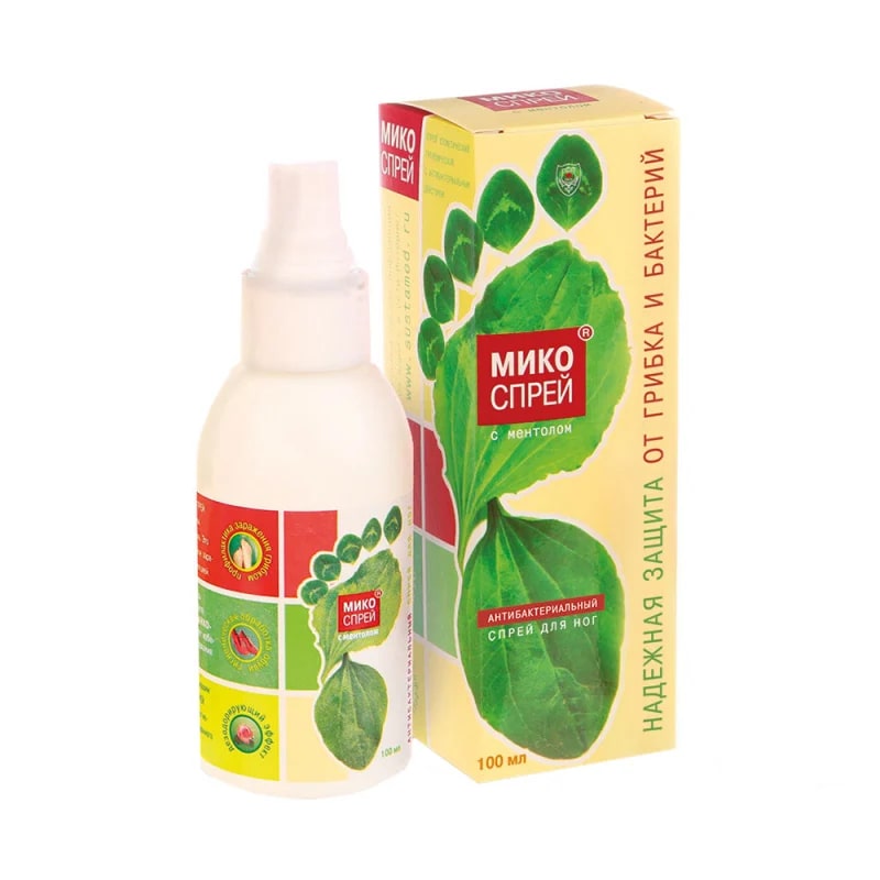 Купить Микоспрей 100 мл спрей косметический гигиенический с антибактериальным действием
