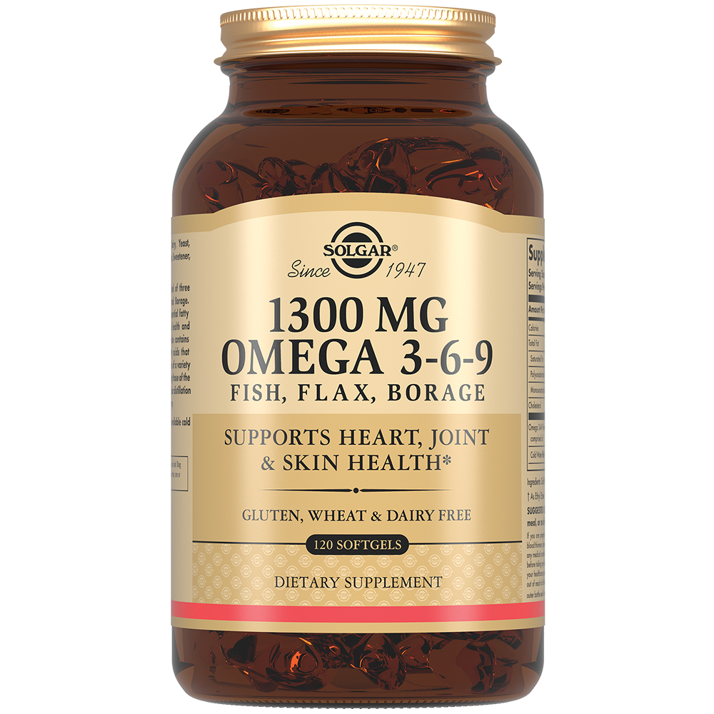 Купить Solgar ЭЖК Омега 3-6-9 1300 мг 120 шт капсулы