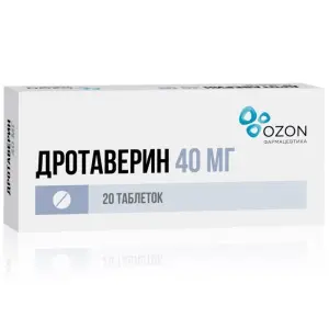 Купить Дротаверин 40 мг 20 шт таблетки