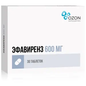 Купить Эфавиренз 600 мг 30 шт таблетки покрытые пленочной оболочкой