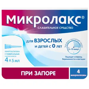Купить Микролакс 5 мл 4 шт раствор ректальный микроклизмы