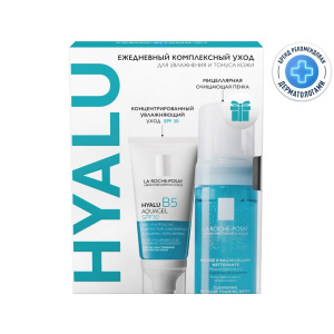 Купить: La Roche-Posay Hyalu В5 набор 50 мл аквагель SPF30 + 150 мл физио пенка