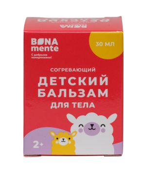 Купить: Bona Mente 30 мл бальзам детский согревающий для тела 2+
