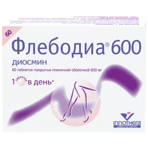 Купить Флебодиа 600 мг 60 шт таблетки покрытые оболочкой