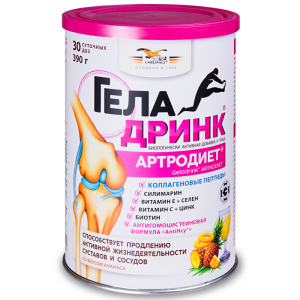 Купить: Геладринк Артродиет 390 г порошок для внутреннего применения ананас