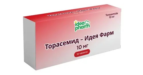 Купить Торасемид-Идея Фарм 10 мг 30 шт таблетки