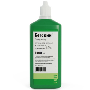 Купить: Бетадин 10 % 1 л раствор для наружного применения флакон-капельница
