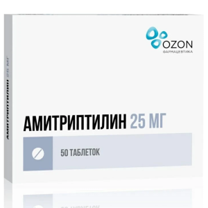 Купить: Амитриптилин 25 мг 50 шт таблетки