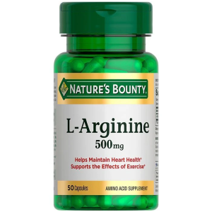 Купить: Nature's Bounty L-Аргинин 500 мг 50 шт капсулы
