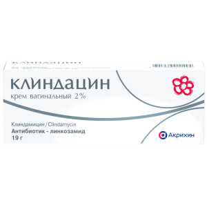 Купить: Клиндацин 2 % 19 г крем вагинальный туба