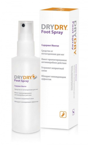 Купить: DryDry Foot Spray 100 мл средство от потоотделения для ног