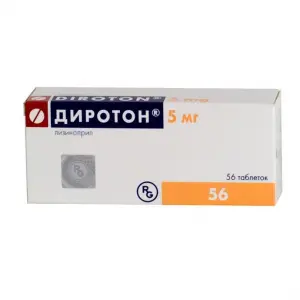 Купить Диротон 5 мг 56 шт таблетки